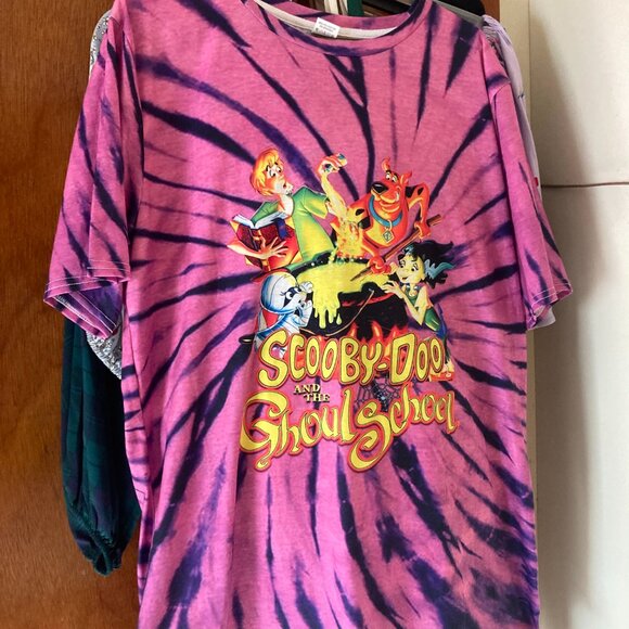 Scooby-Doo! Tops - Scooby-Doo Tie-Dye Graphic Tee - Purple